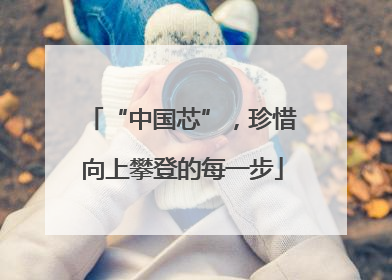 “中国芯”，珍惜向上攀登的每一步