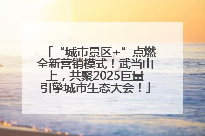 “城市景区+”点燃全新营销模式！武当山上，共聚2025巨量引擎城市生态大会！