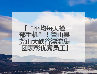 “平均每天捡一部手机”！鲁山县尧山大峡谷漂流集团表彰优秀员工