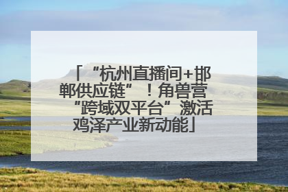 “杭州直播间+邯郸供应链”！角兽营“跨域双平台”激活鸡泽产业新动能