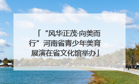 “风华正茂·向美而行”河南省青少年美育展演在省文化馆举办