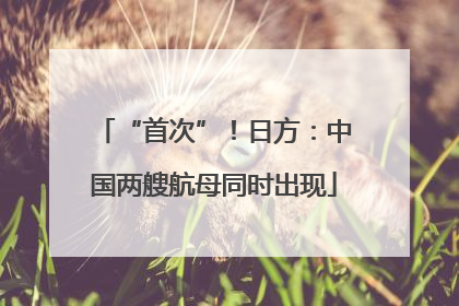 “首次”！日方：中国两艘航母同时出现