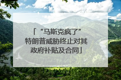 “马斯克疯了” 特朗普威胁终止对其政府补贴及合同