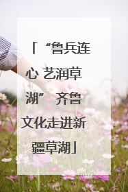 “鲁兵连心 艺润草湖” 齐鲁文化走进新疆草湖