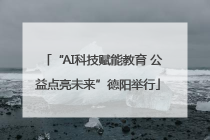 “AI科技赋能教育 公益点亮未来”德阳举行