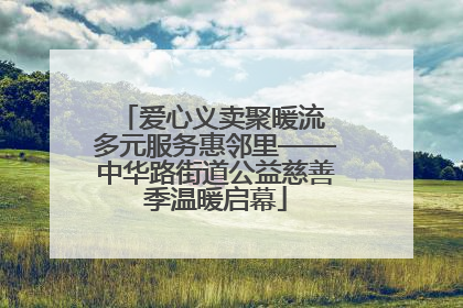 爱心义卖聚暖流 多元服务惠邻里——中华路街道公益慈善季温暖启幕
