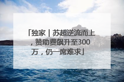 独家｜苏超逆流而上，赞助费飙升至300万，仍一席难求