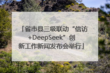 省市县三级联动“信访+DeepSeek”创新工作新闻发布会举行