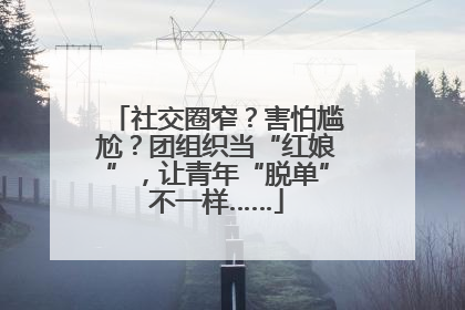 社交圈窄？害怕尴尬？团组织当“红娘”，让青年“脱单”不一样……