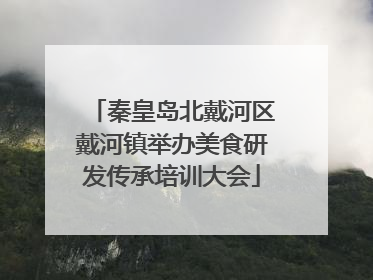 秦皇岛北戴河区戴河镇举办美食研发传承培训大会