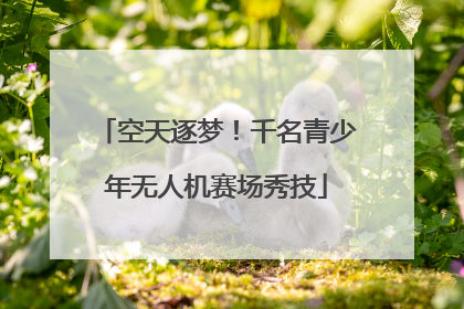 空天逐梦！千名青少年无人机赛场秀技