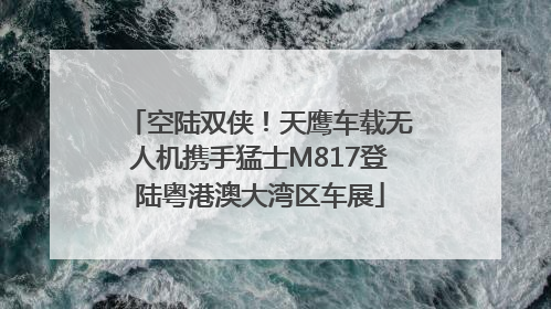 空陆双侠！天鹰车载无人机携手猛士M817登陆粤港澳大湾区车展