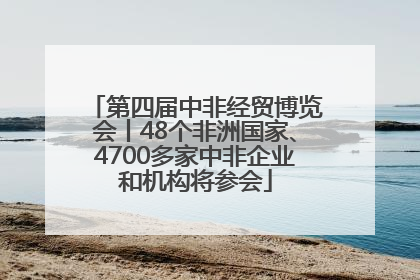 第四届中非经贸博览会丨48个非洲国家、4700多家中非企业和机构将参会