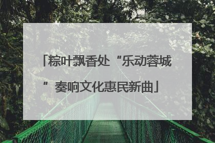 粽叶飘香处“乐动蓉城”奏响文化惠民新曲