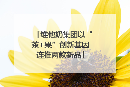 维他奶集团以“茶+果”创新基因连推两款新品
