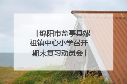 绵阳市盐亭县嫘祖镇中心小学召开期末复习动员会