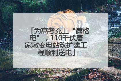 为高考充上“满格电”，110千伏唐家墩变电站改扩建工程顺利送电