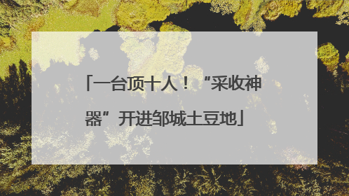 一台顶十人！“采收神器”开进邹城土豆地