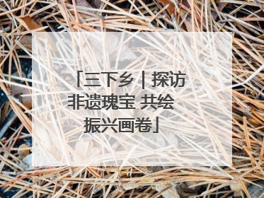 三下乡｜探访非遗瑰宝 共绘振兴画卷