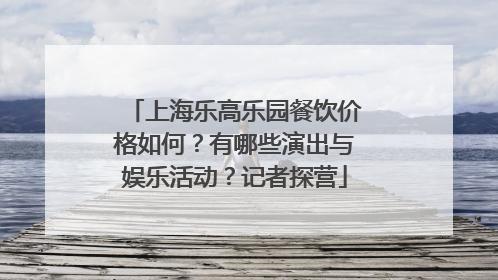 上海乐高乐园餐饮价格如何？有哪些演出与娱乐活动？记者探营