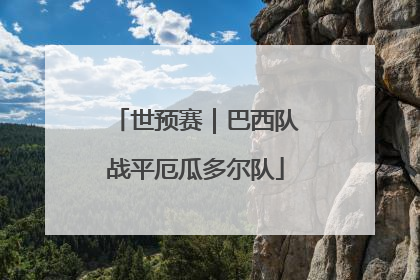 世预赛｜巴西队战平厄瓜多尔队