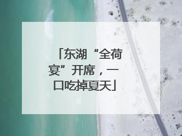 东湖“全荷宴”开席，一口吃掉夏天