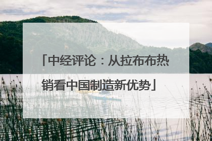 中经评论：从拉布布热销看中国制造新优势