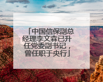 中国信保副总经理李文森已升任党委副书记，曾任职于央行