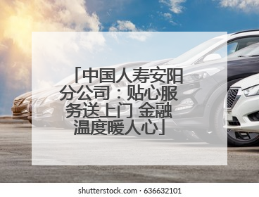 中国人寿安阳分公司：贴心服务送上门 金融温度暖人心