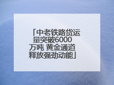 中老铁路货运量突破6000万吨 黄金通道释放强劲动能