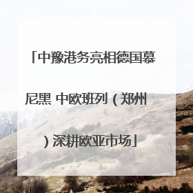 中豫港务亮相德国慕尼黑 中欧班列（郑州）深耕欧亚市场