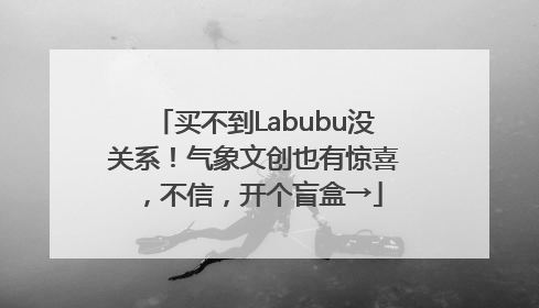 买不到Labubu没关系！气象文创也有惊喜，不信，开个盲盒→