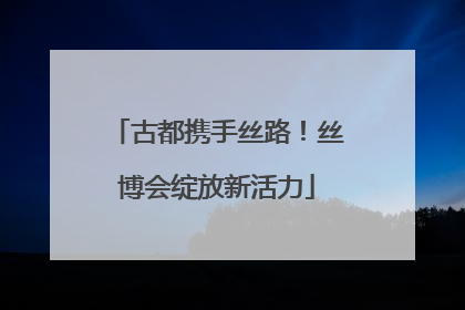 古都携手丝路！丝博会绽放新活力