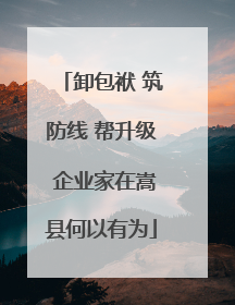 卸包袱 筑防线 帮升级 企业家在嵩县何以有为
