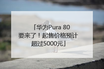 华为Pura 80要来了！起售价格预计超过5000元