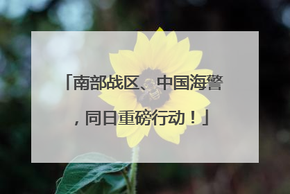 南部战区、中国海警，同日重磅行动！