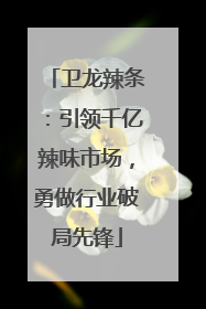 卫龙辣条：引领千亿辣味市场，勇做行业破局先锋