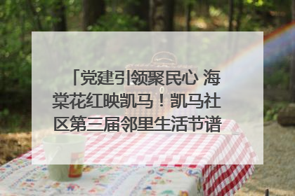 党建引领聚民心 海棠花红映凯马！凯马社区第三届邻里生活节谱写幸福新篇章