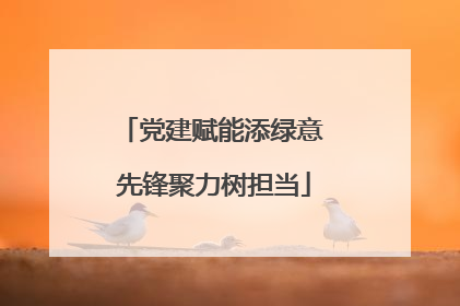 党建赋能添绿意 先锋聚力树担当
