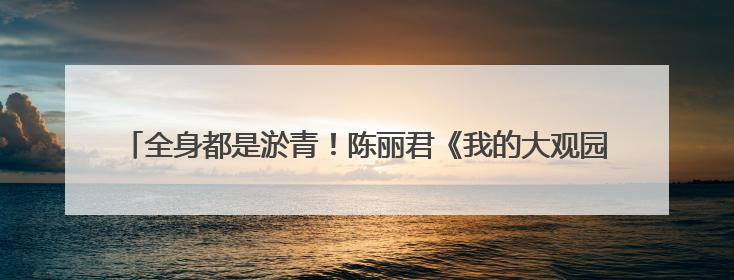 全身都是淤青！陈丽君《我的大观园》幕后：面对滚楼梯，没有做不到