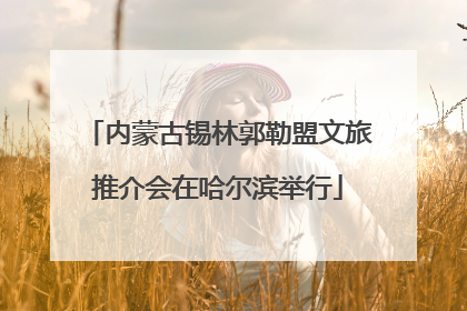 内蒙古锡林郭勒盟文旅推介会在哈尔滨举行