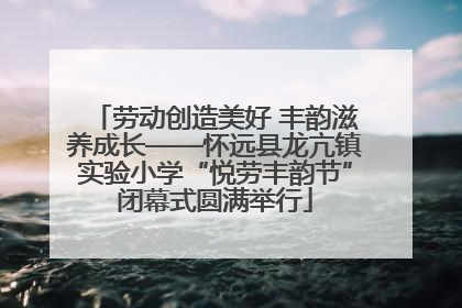 劳动创造美好 丰韵滋养成长——怀远县龙亢镇实验小学“悦劳丰韵节”闭幕式圆满举行