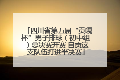 四川省第五届“贡嘎杯”男子排球（初中组）总决赛开赛 自贡这支队伍打进半决赛