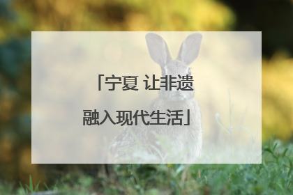 宁夏 让非遗融入现代生活