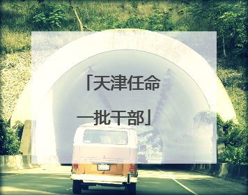 天津任命一批干部