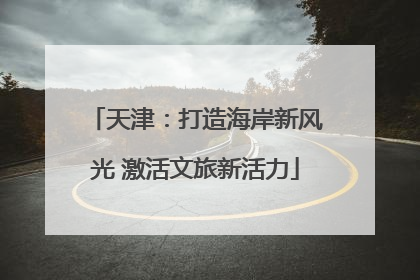 天津：打造海岸新风光 激活文旅新活力