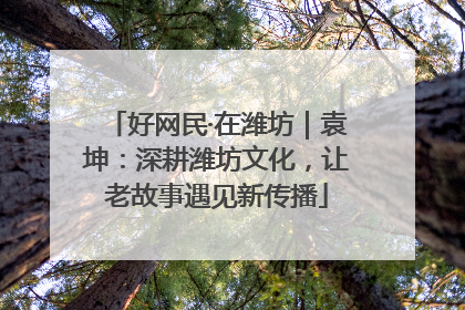 好网民·在潍坊｜袁坤：深耕潍坊文化，让老故事遇见新传播