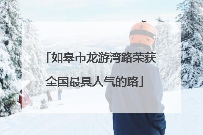 如皋市龙游湾路荣获全国最具人气的路