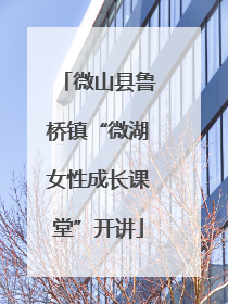 微山县鲁桥镇“微湖女性成长课堂”开讲