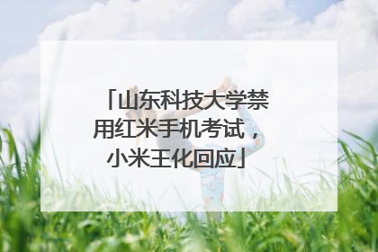 山东科技大学禁用红米手机考试，小米王化回应